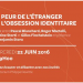 Débat &quot;La peur de l’étranger et l’obsession identitaire&quot;