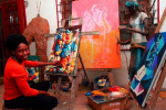 La Brazzavilloise Rhode Makoumbou défend ses repères culturels et sociaux à travers l'art La Brazzavilloise Rhode Makoumbou défend ses repères culturels et sociaux à travers l'art